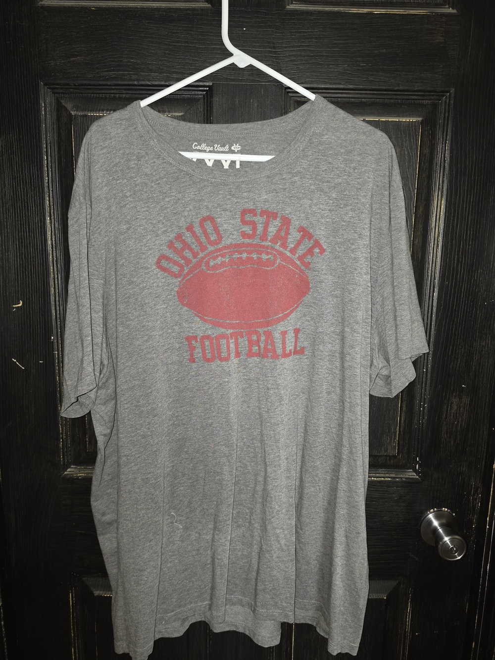 Ohio State Football Gray Short-Sleeve Tee by College Vault Size 3XL